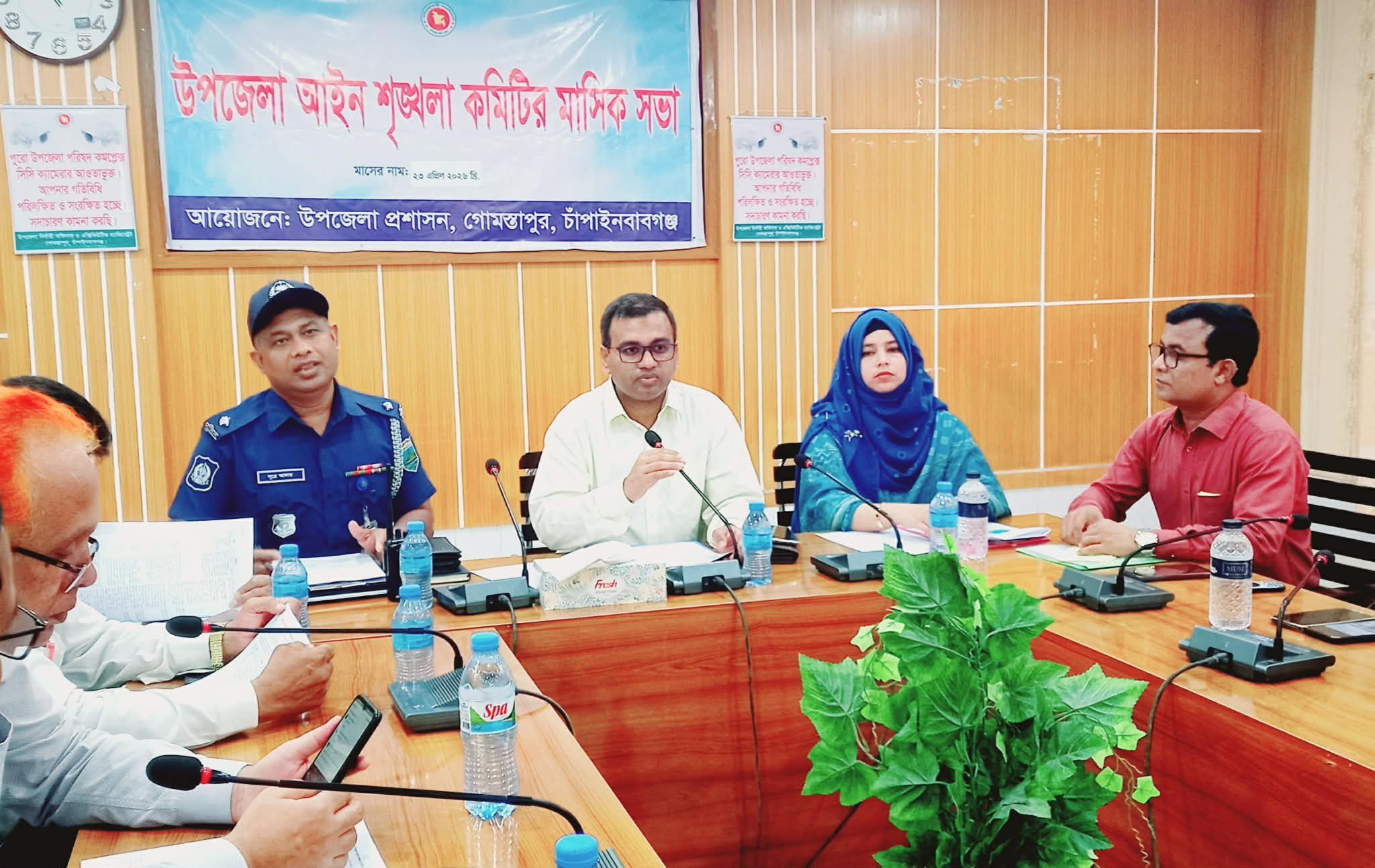 গোমস্তাপুরে আইন শৃঙ্খলা কমিটির মাসিক সভা অনুষ্ঠিত